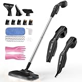 Dampfreiniger, Mehrzweck Dampfbesen Steam Mop mit 2 Grob/Mikrofaser-Pads 17...