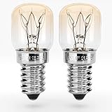 greate® Backofenlampe E14 15W - 2er Pack Ofenlampe bis 300 Grad...