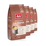 Melitta BellaCrema La Crema Ganze Kaffee-Bohnen 4 x 1kg, ungemahlen,...
