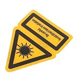 BUGUUYO 2stücke Caution Sticker Sicherheitsaufkleber Für Laserwarnung...