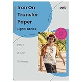 PPD 10 x A4 Inkjet Premium Transferpapier für helles Textil, Bügeleisen...