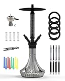 NOBLE HOOKAH Shisha Set 4 Anschlüsse Medium Shisha aus Aluminium und...