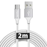 etguuds USB C Kabel 2M, USB A auf USB C Ladekabel Nylon Typ C...