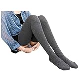 YANFJHV Frauen Strümpfe Mode Silk Knie Girls solide Socken Strümpfe Bunte...