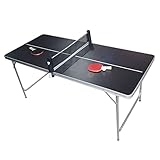 PingPong Tisch by BeerCup Klappbare Tischtennisplatte, HBT: 180 x80 x76 cm,...