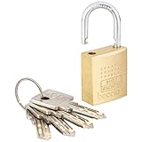 Burg-Wächter Vorhängeschloss Boccia 450 30 4 SB (5 mm Bügelstärke,...