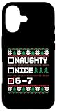 Hülle für iPhone 17 Hässlicher Weihnachtspullover Naughty Nice 6 7 Six...