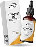 Vitamin D3 Tropfen hochdosiert - 1000 IE Vitamin D Depot je Tropfen 50ml...