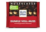 Ritter Sport Tafelschokolade, Dunkle Voll-Nuss, 100 g