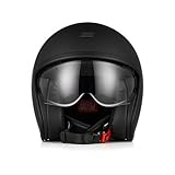 ORIGINE Jet-Motorradhelm mit Schutzbrille, ECE 22-06-Zulassung (SOLID MATT...