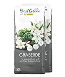 BestGreen Graberde 36 L (2×18 L) – torfreduzierte, besonders dunkle...
