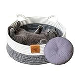 Waschbares Katzenbett, waschbar, Baumwollseil, gewebt mit Matte, niedliches...