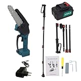 Marhynchus 2-in-1-Hochentaster-Mini-Kettensäge, 21-V-batteriebetriebene...