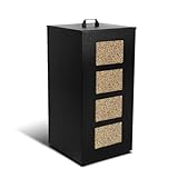 VOUNOT® Metall Pelletbehälter mit Rollen, 45 kg Pelletbox, Pelletlagerung...