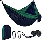 EDWINENE Outdoor Hängematte Camping Hängematten Reisehängematte 270x140...