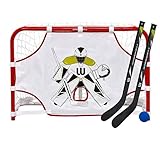 Winnwell Mini Hockey-Set 31' - Metalltor mit Netz, 2 Schläger, 1 Ball, 1...