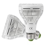 SANSI 15W LED Pflanzenlampe Vollspektrum, E27 Pflanzenlicht 200W...