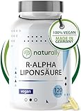 naturally R Alpha Liponsäure Kapseln [für 4 Monate] 120 Stück 300 mg R...