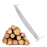BAUSTER® Zweimann-Baumsäge mit Holzgriffen – Handsäge für Baumstämme...