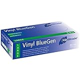 Meditrade BlueGen Untersuchungshandschuhe, Vinyl, Größe L, Blau