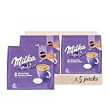 Senseo Milka Kakao Pads, 40 Senseo kompatible Pads, 5er Pack, 5 x 8...