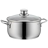 WMF Diadem Plus Kochtopf groß 24cm, Glasdeckel, Bratentopf Induktion 4,5l,...
