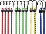 10x Expander mit Haken & Gepäckspanner - Spanngummis & Gummiseile mit...