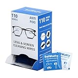 BigKing 110 Stück Anti Fog Tuch Brille, Brillen Reinigung Stücher,...