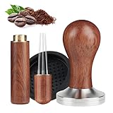 PTSBENCO Kaffee Tamper 51mm Espresso, Wdt Tool Espresso mit Ständer mit 6...