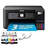 Epson EcoTank ET-2850 A4-Multifunktions-Wi-Fi-Tintentankdrucker, mit einem...