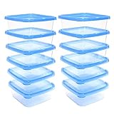 vicihoho 10 Stück 0,6 Liter Frischhaltedose Mealprep Set BPA-freie...