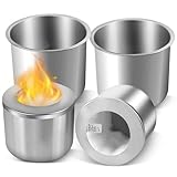 Bioethanol Brennertopf Ethanol Brennkammer Einsatz 2 Sets Edelstahl Ethanol...