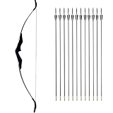 Recurve Bogen und Pfeile Set Bogenschießen Takedown Bogen Jagd 30/40lbs...