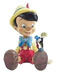 Disney Traditions Pinocchio and Jiminy Sitting Figurine