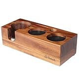NOTSEK Tamperstation, Tamper Station aus Walnussholz für Siebträger 51mm...