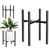 OELZWVN Pflanzenständer, Verstellbarer Blumenständer schwarz 21cm-35cm...
