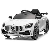 LEADZM Kinder Elektroauto Mercedes Benz AMG mit 12V Kinderauto Elektrisch...