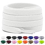 Shecret Flache Schnürsenkel, 8mm Breite - Reißfeste Schuhbänder für...