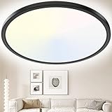 Yexati LED Deckenleuchte 36W 6000K/4000K/3000K, 3200LM IP54 Ultra Dünn...