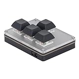 Naroote 4-Tasten-Gaming-Tastatur, Einhändige Gaming-Tastatur, 2,4 G USB BT...