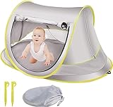 Baby Strand Pop Up Zelt, UPF 50+ Sonnenschutz Babyzelt mit Pool, Baby Pool...