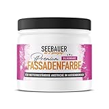 SEEBAUER diy Silikonharz-Fassadenfarbe Weiß 300ML für Außen (No. 000...