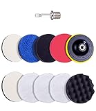 Liesun 11 Stück Auto Polierpads 125MM, polieraufsatz, Polierschwamm Auto...