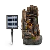Blumfeldt Mystic Tree Solarbrunnen, inkl. Solarpanel, Lithium-Ionen-Akku...