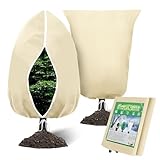 2-teilig Pflanzenvlies Frostschutz 80x120cm, Winterharte Abdeckhauben mit...