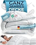 Glückstoff® Feder- und Daunendecke 135x200cm [Zertifiziert in...