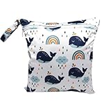 KIRVOS Wetbag Stoffwindeln,wasserdicht, waschbar,Wickeltasche wasserdichte...