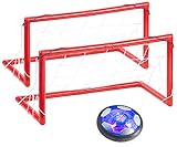 Playtastic Hover Fussball: Akku Luftkissen-Indoor-Fußball, Farb-LEDs,...