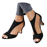 schuhe damen sommer elegant, Sandalen Damen mit Absatz Sommer Hallux Valgus...
