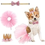 Zhenp 3 Stück Hochzeitskleid für Hunde, Tutu Rock für Hunde, Hunde...